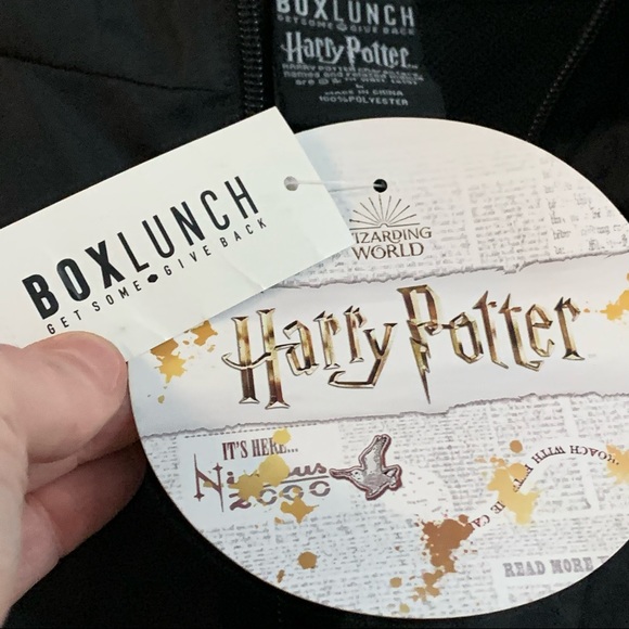 HARRY POTTER HOGWARTS Multicolored ANORAK / WINDBREAKER! Hood 1/4 Zip Mesh Lined - Picture 11 of 12